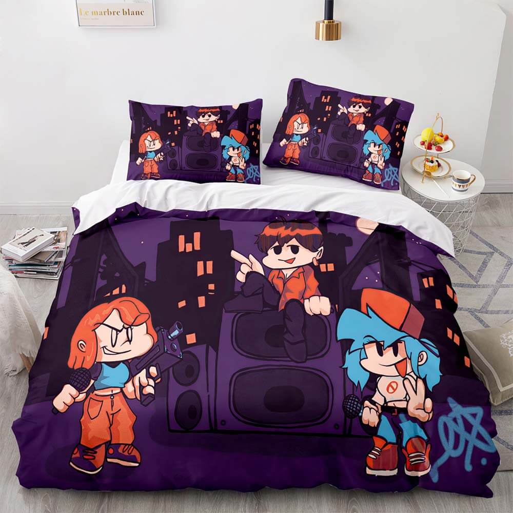 Friday Night Funkin Cosplay Bedding Sets Quilt Covers Without Filler (Online Order Only)