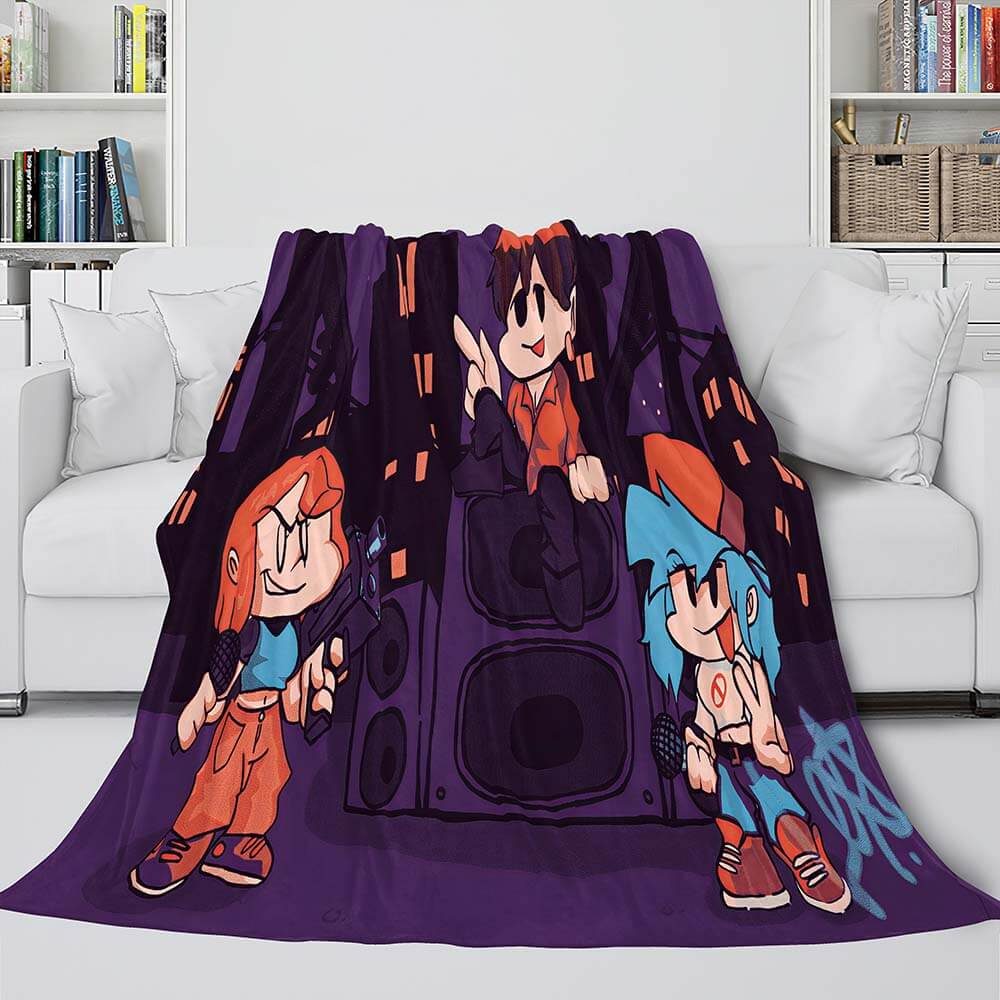 Friday Night Funkin Flannel Fleece Blanket (Online Order Only)