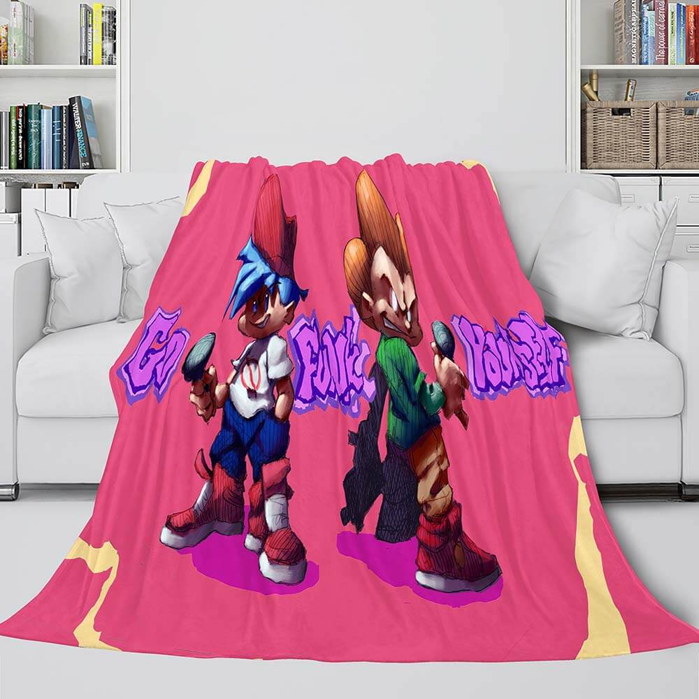 Friday Night Funkin Flannel Fleece Blanket (Online Order Only)