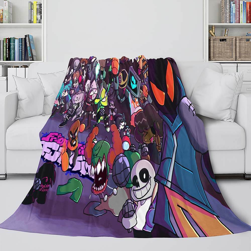 Friday Night Funkin Flannel Fleece Blanket (Online Order Only)