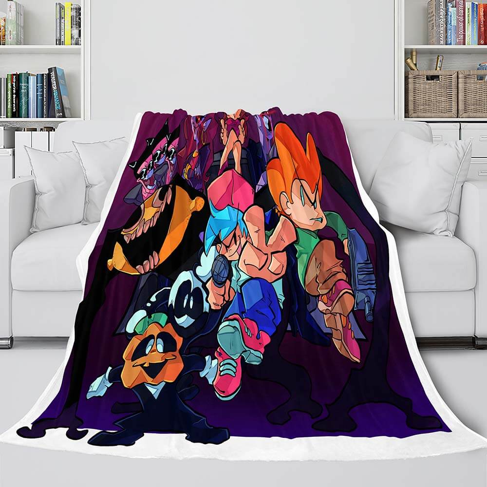 Friday Night Funkin Flannel Fleece Blanket (Online Order Only)