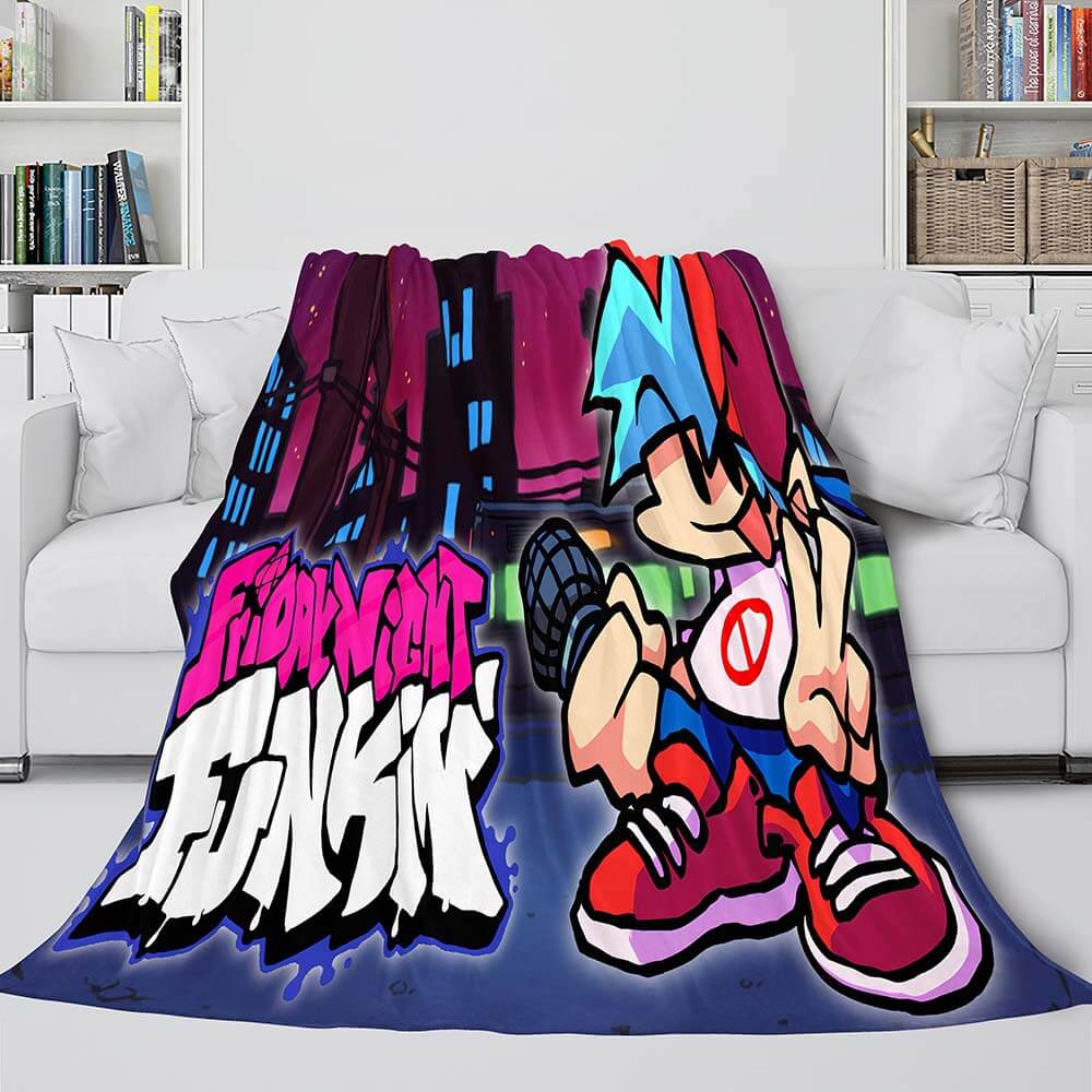 Friday Night Funkin Flannel Fleece Blanket (Online Order Only)