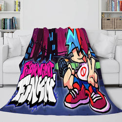 Friday Night Funkin Flannel Fleece Blanket (Online Order Only)