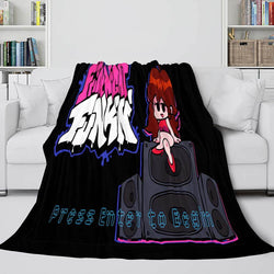 Friday Night Funkin Flannel Fleece Blanket (Online Order Only)