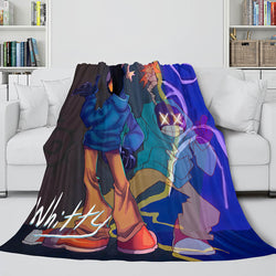 Friday Night Funkin FNF Whitty Flannel Fleece Throw Cosplay Blanket (Online Order Only)