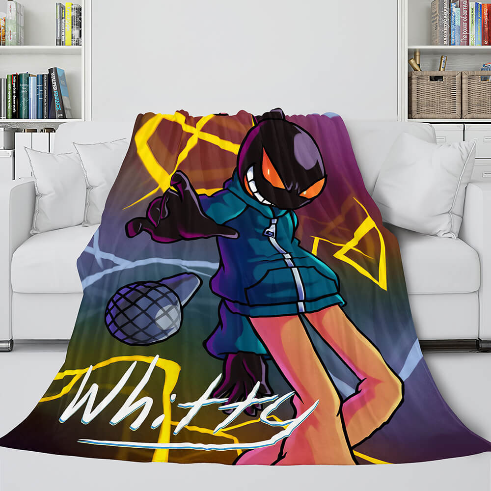 Friday Night Funkin FNF Whitty Flannel Fleece Throw Cosplay Blanket (Online Order Only)