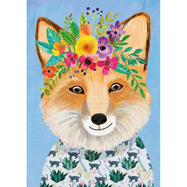 Friendly Fox Floral Friends 1000 Piece Jigsaw Puzzle Heye (ONLINE ORDER ONLY)