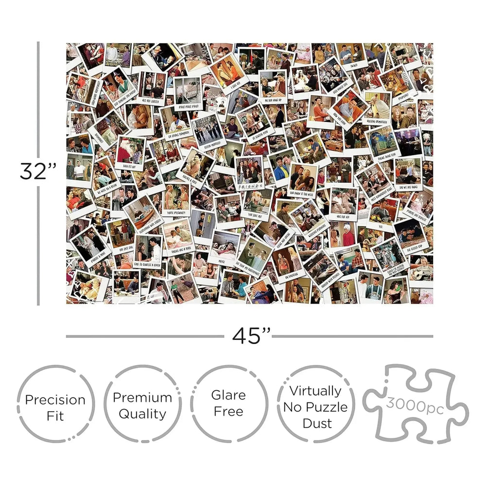 Friends Photo Collage 3000 Piece Jigsaw Puzzle Aquarius (ONLINE ORDER ONLY)
