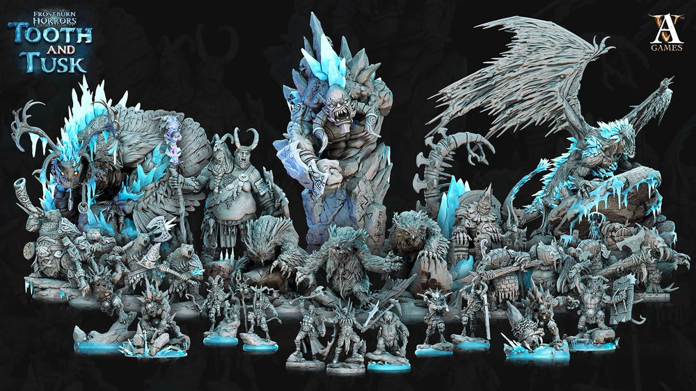 3D Printed Archvillain Games Frostburn Horrors Tooth and Tusk - Fionrir 28mm 32mm D&D (Online Only)