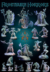 3D Printed Archvillain Games Frostburn Horrors - Frost Giant Queen 28mm 32mm D&D (Online Only)