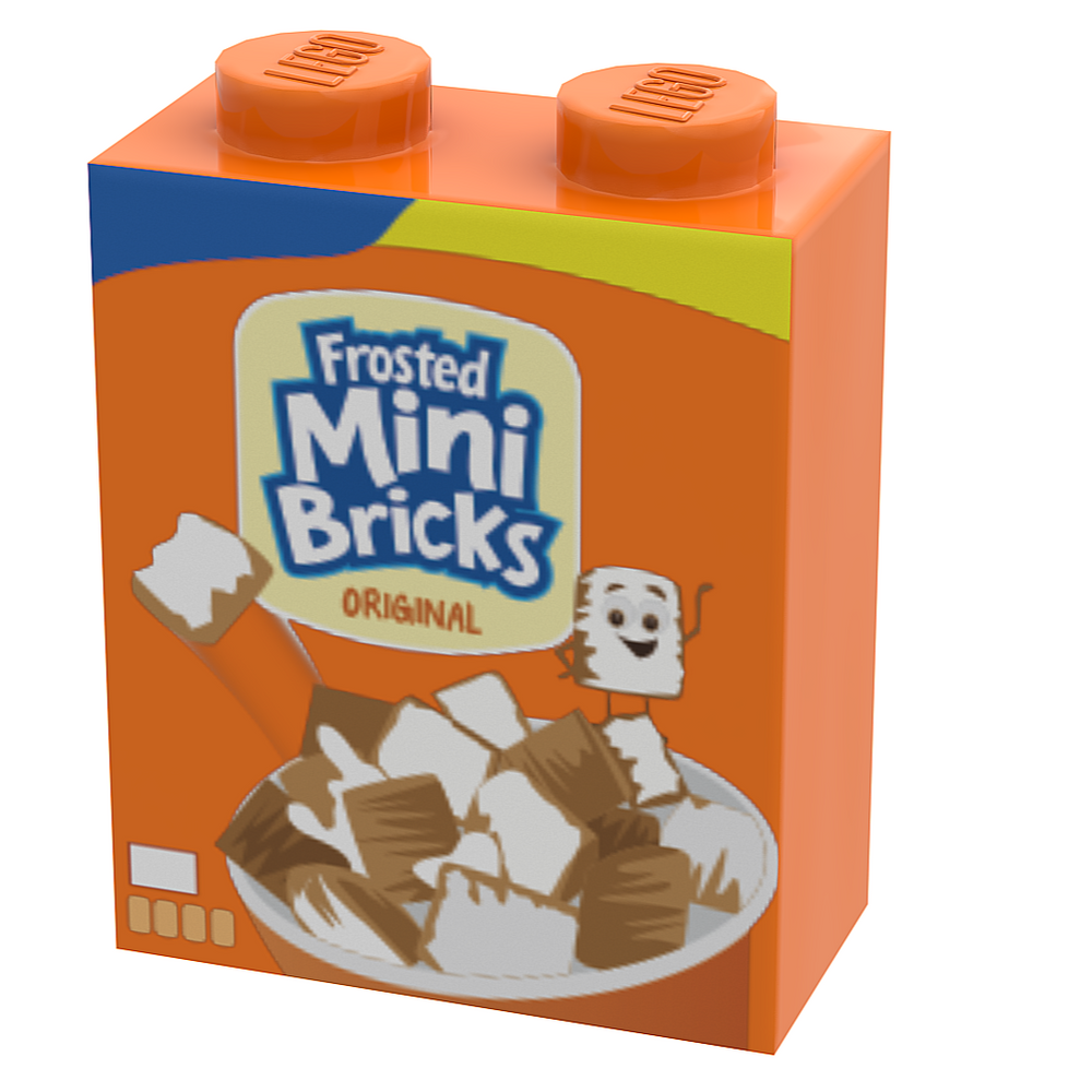 Frosted Mini Bricks Cereal (1x2x2 Brick)
