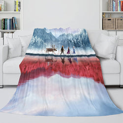 Frozen 2 Anna Elsa Flannel Fleece Throw Cosplay Blanket (Online Order Only)