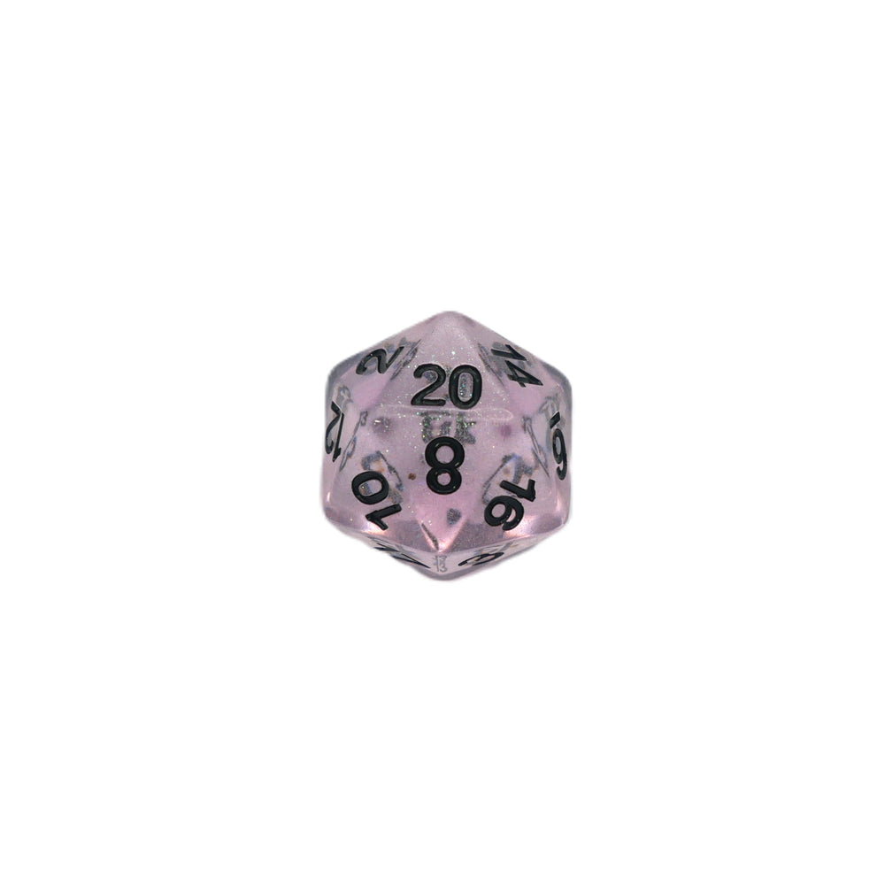 Frozen Blossom - 7 Piece DnD Dice Set | Acrylic RPG Gaming Dice (ONLINE ORDER ONLY)