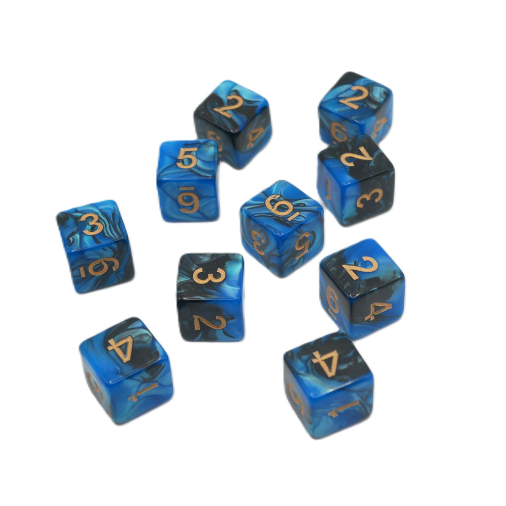 Frozen Corruption 10d6 - DnD Dice Set | Acrylic RPG Gaming Dice (ONLINE ORDER ONLY)
