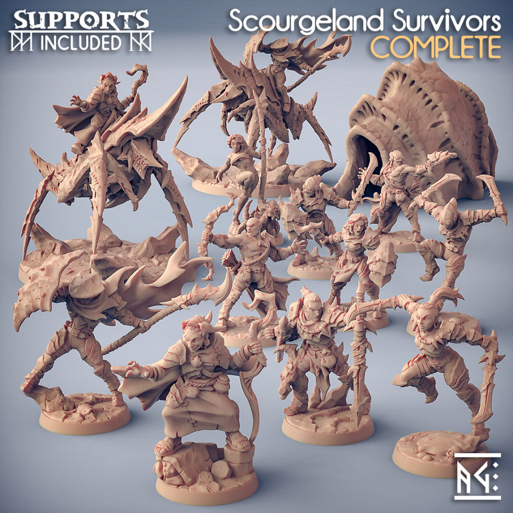 3D Printed Artisan Guild Hiro Dustwalker Scourgeland Survivors 28mm 32mm (Online Only)