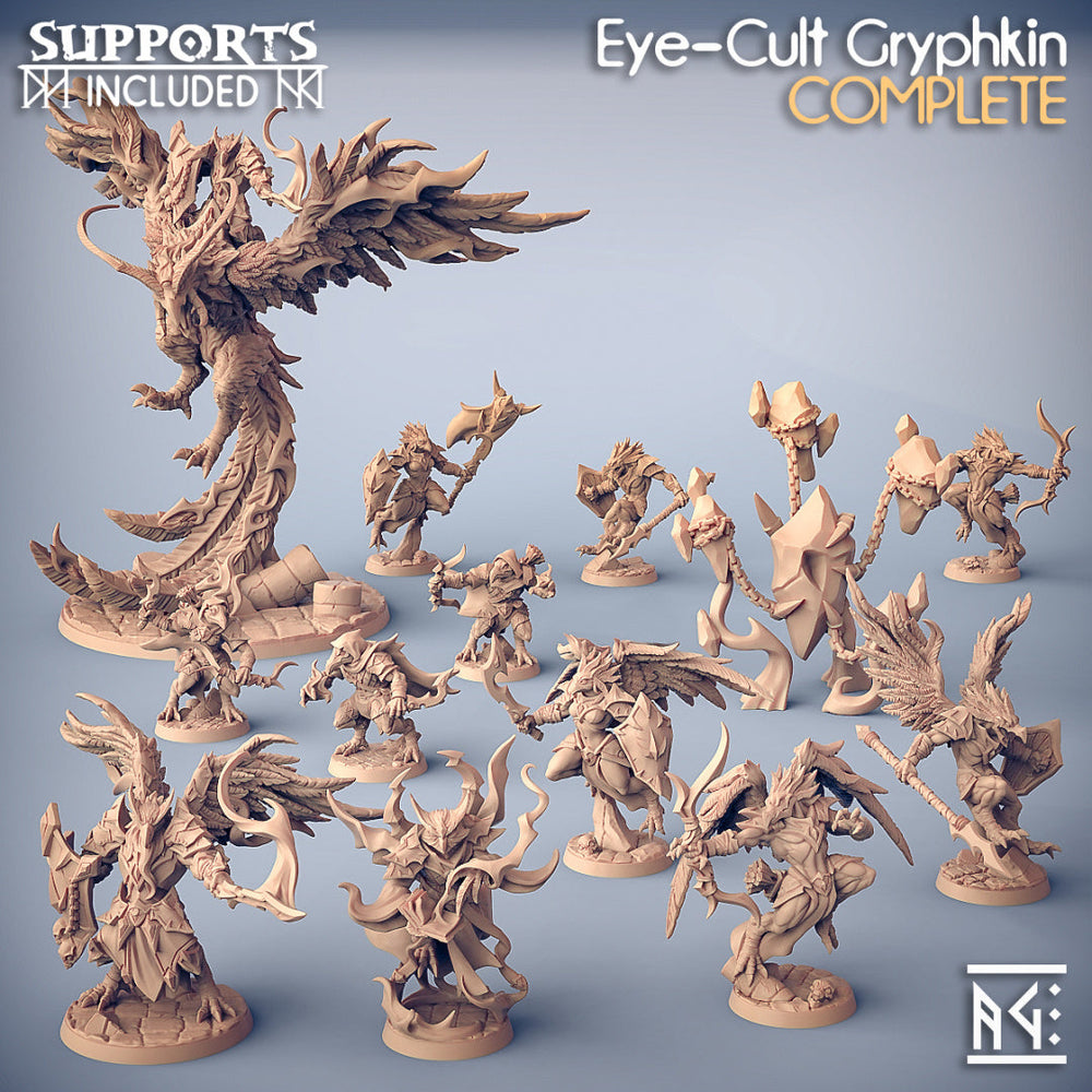 3D Printed Artisan Guild Gufaar The Librarian Eye Cult Gryphkin 28mm 32mm (Online Only)