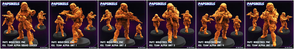 3D Printed Papsikels Papz Industries Pmc Kill Team Set May 2024 Cyberpunk 28mm 32mm (Online Only)