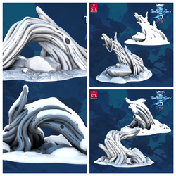 3D Printed STL Miniatures Tree Core Props The Frost City 3 28 - 32mm War Gaming D&D (Online Only)