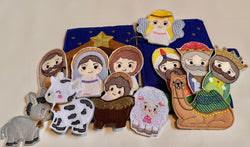 Nativity Finger Puppets Quiet Book, Religious Story Activity for Kids,
Felt and Mylar Christmas Gift (ONLINE ORDER ONLY)