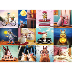 Funny Bunnies 1000 Piece Jigsaw Puzzle Eurographics (ONLINE ORDER ONLY)