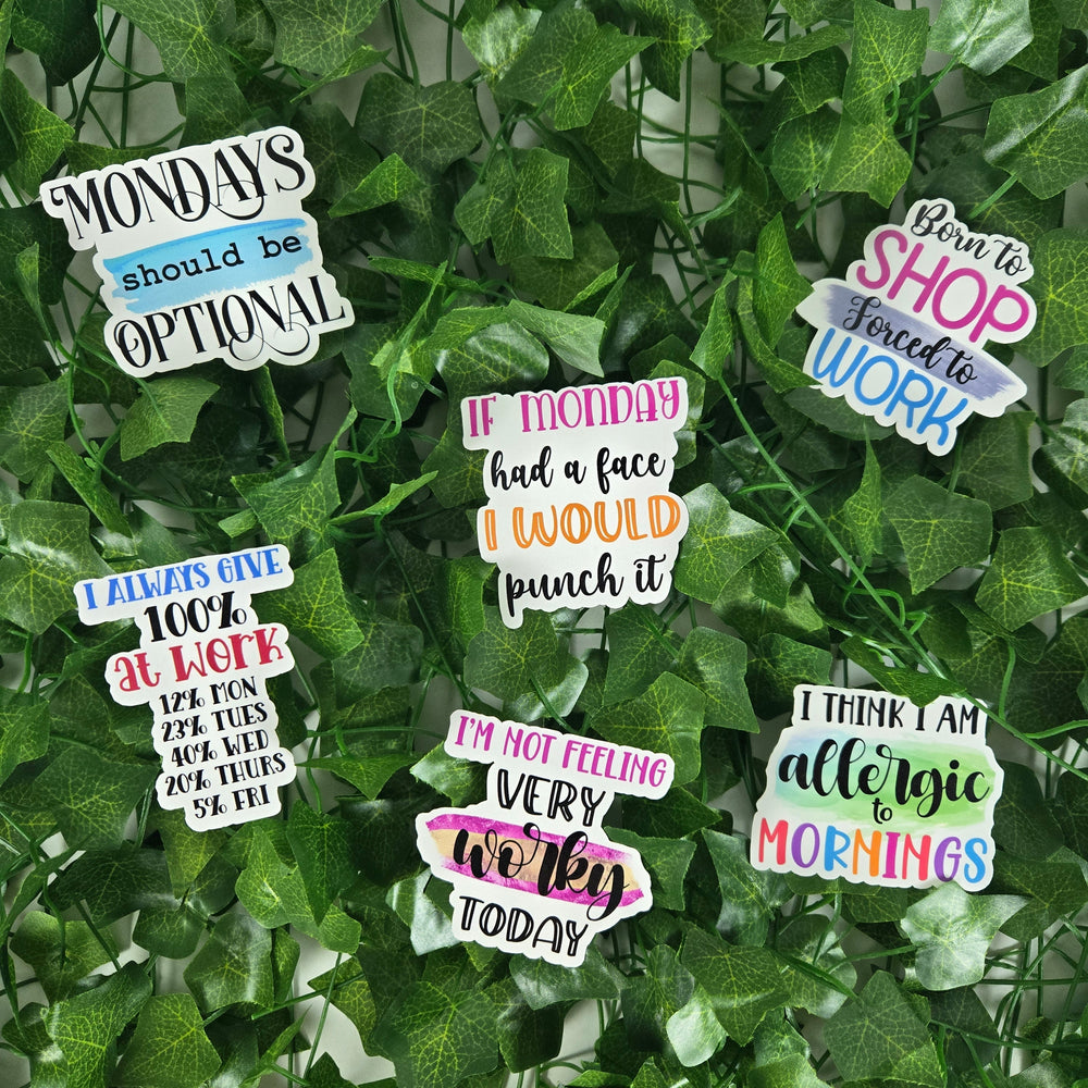 Sarcastic Work Stickers (ONLINE ORDER ONLY)