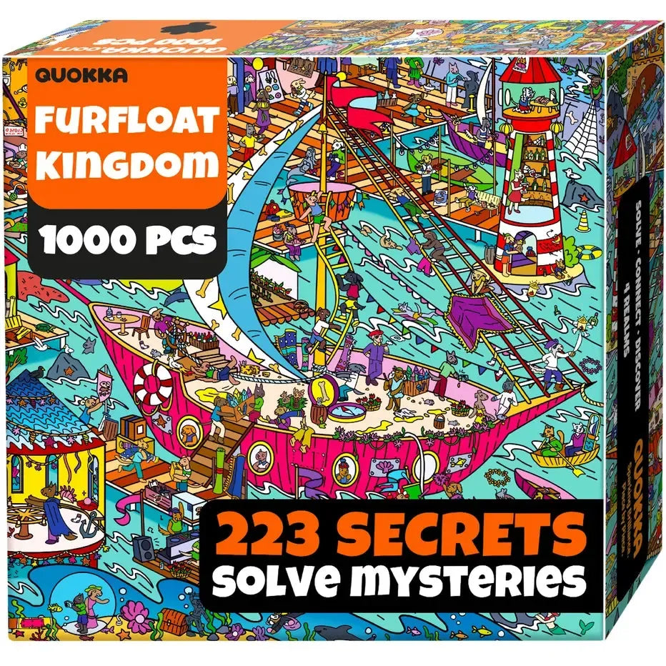 Furfloat Kingdom "Seek & See" 1000 Piece Jigsaw Puzzle Quokka