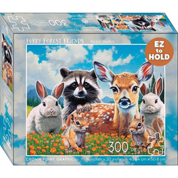 Furry Forest Friends 300 Piece Soft Touch Jigsaw Puzzle Crown Point (ONLINE ORDER ONLY)