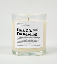 Fuck Off I'm Reading Glass Candle (ONLINE ORDER ONLY)