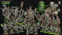 3D Printed Archvillain Games Griefharvest Coven - Turtle Hydra 28mm 32mm D&D (Online Only)