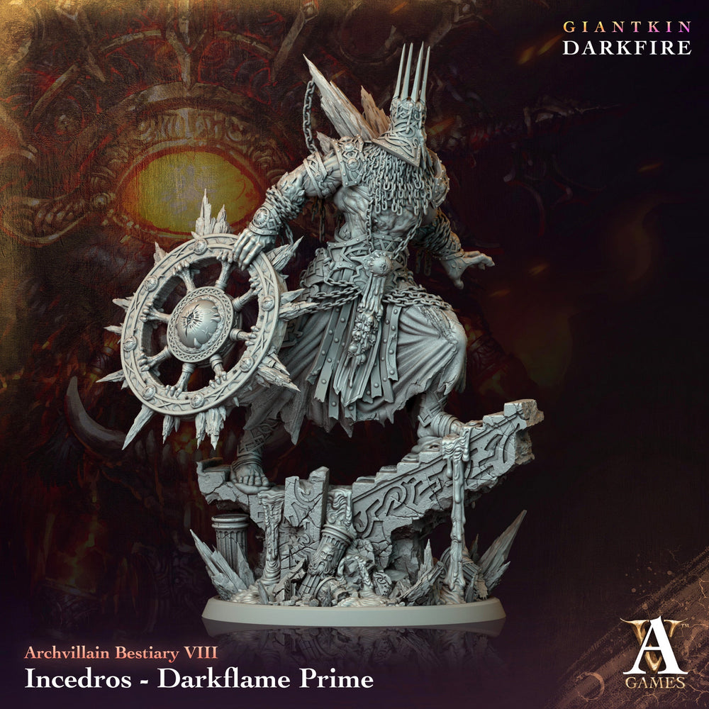 3D Printed Archvillain Games Incedros Darkflame Prime Archvillain Bestiary Vol. VIII 28 32mm D&D (Online Only)