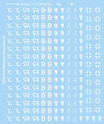 Flames of War: German DAK Decals