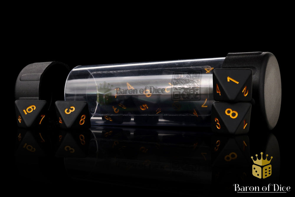 Matte Black D8 Dice (ONLINE ORDER ONLY)