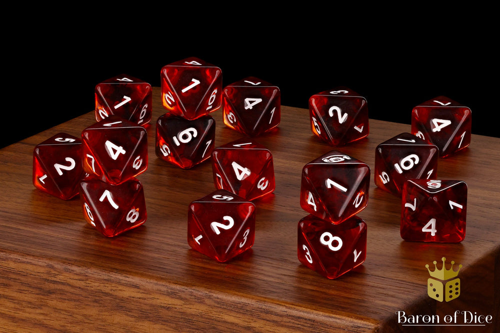 Translucent Blood D8 Dice (ONLINE ORDER ONLY)