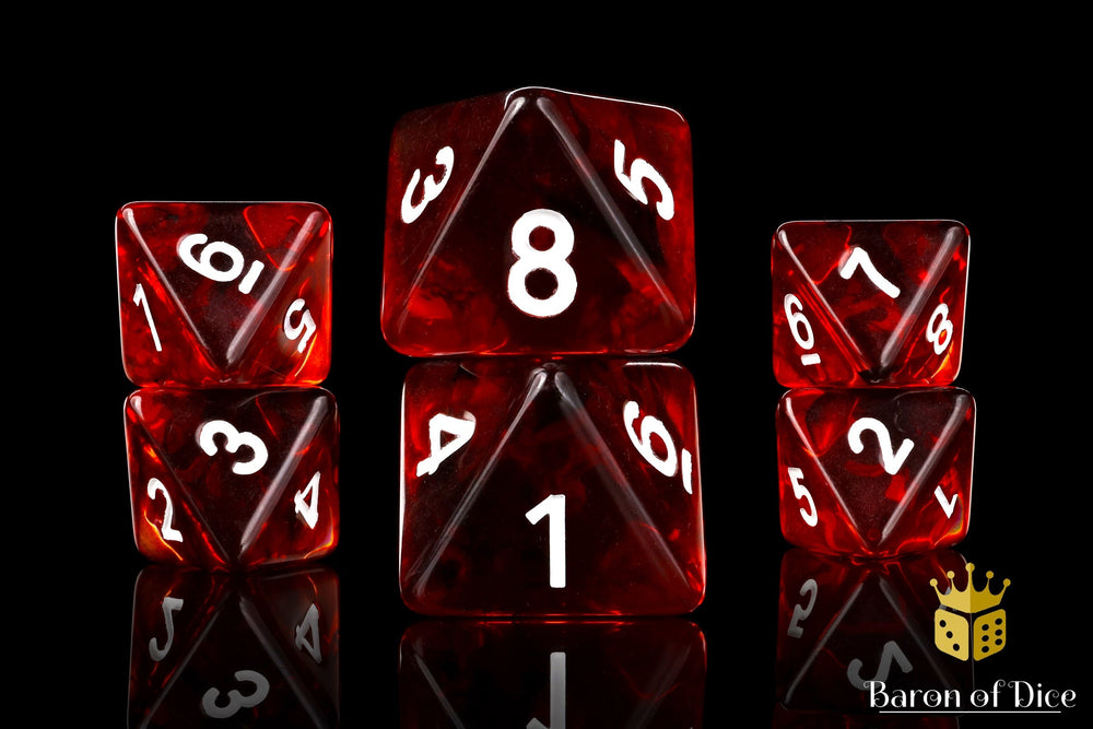 Translucent Blood D8 Dice (ONLINE ORDER ONLY)