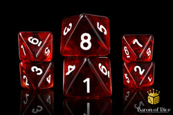 Translucent Blood D8 Dice (ONLINE ORDER ONLY)