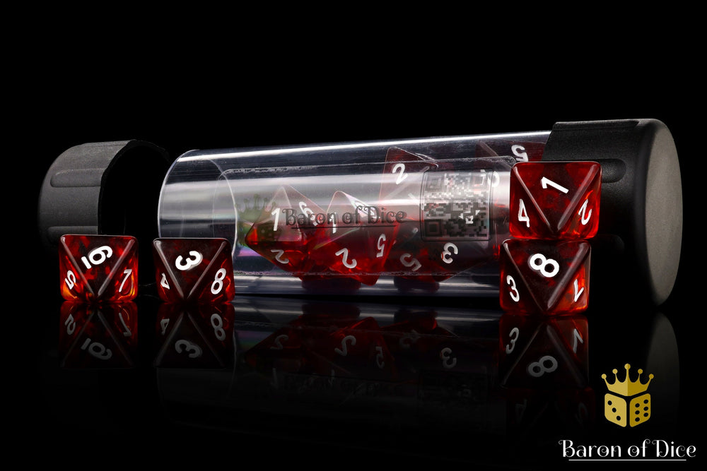 Translucent Blood D8 Dice (ONLINE ORDER ONLY)
