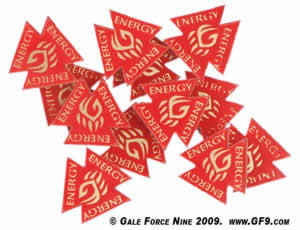 GF951045 Scornful Crimson WarClaws Energy Pack Tokens (ONLINE ORDER ONLY)