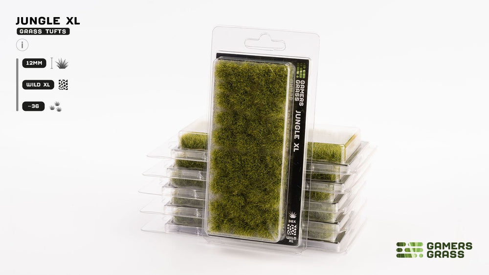 Gamers Grass | Grass Tuft XL (12mm) | Jungle (ONLINE ORDER ONLY)