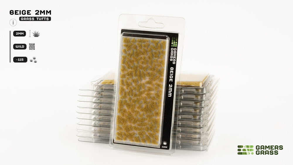 Gamers Grass | Grass Tuft | Beige (2mm) (ONLINE ORDER ONLY)