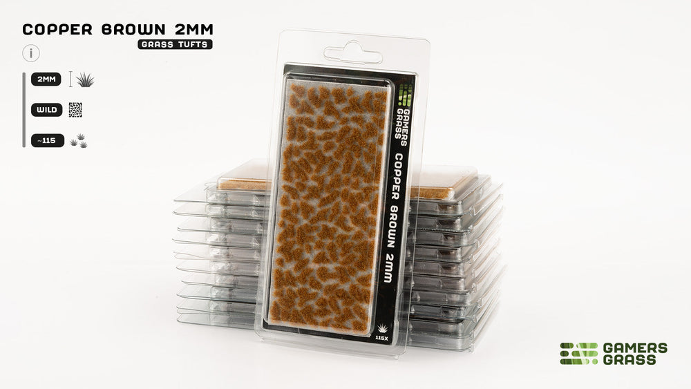 Gamers Grass | Grass Tuft | Copper Brown (2mm) (ONLINE ORDER ONLY)