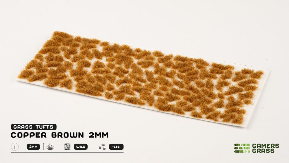 Gamers Grass | Grass Tuft | Copper Brown (2mm) (ONLINE ORDER ONLY)