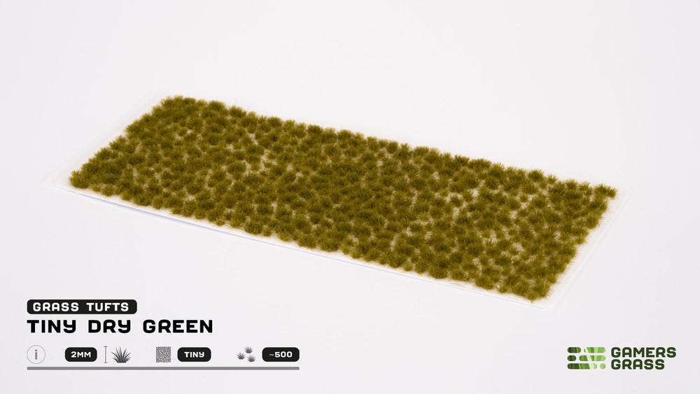Gamers Grass | Tiny Tufts | Dry Green (ONLINE ORDER ONLY)