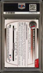 Graded 2025 Topps Bowman Slade Caldwell #BP21 Paper Prospects Rookie RC Baseball Card PSA 10 Gem Mint (ONLINE ORDER ONLY)