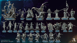 3D Printed Archvillain Games Mournwraith Gravebound Queen's Wail 28 32mm D&D (Online Only)