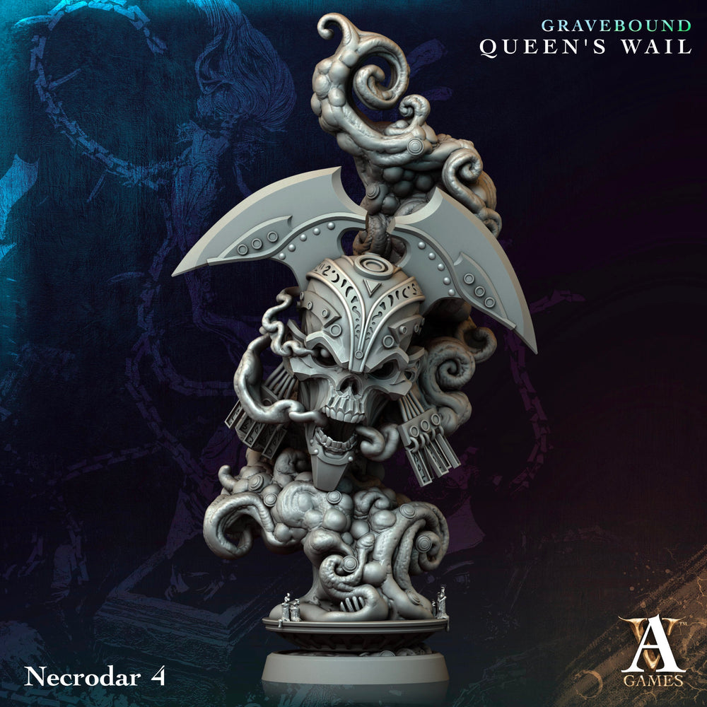 3D Printed Archvillain Games Necrodar Gravebound Queen's Wail 28 32mm D&D (Online Only)