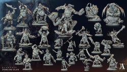 3D Printed Archvillain Games Giantkin - Torlok Clan Hu'rud's Chosen 28 32mm D&D (Online Only)