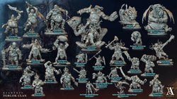 3D Printed Archvillain Games Giantkin - Torlok Clan Goresnout Ogre 28 32mm D&D (Online Only)