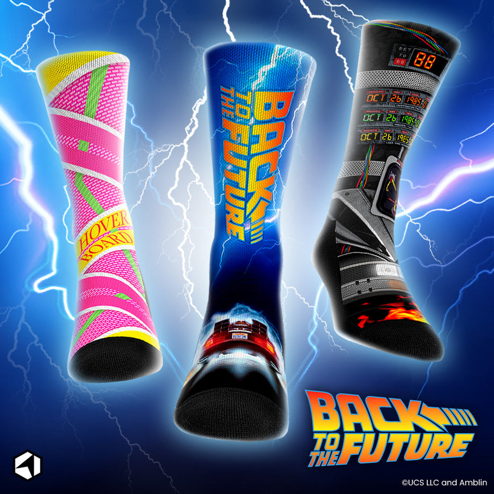 Back to the Future "Title Sequence" Unisex Socks (ONLINE ORDER ONLY)