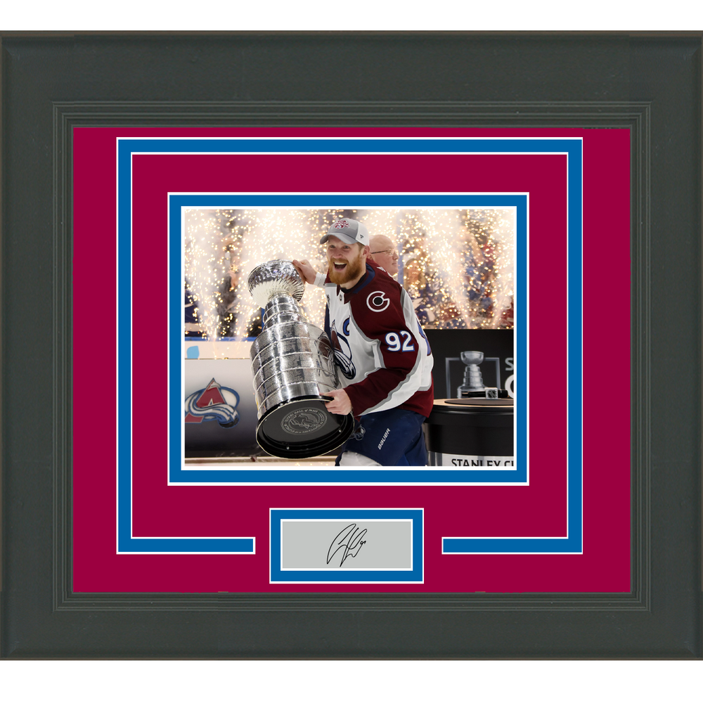 Framed Gabriel Landeskog Facsimile Laser Engraved Signature Auto Colorado Avalanche 11x14 Hockey Photo (ONLINE ORDER ONLY)