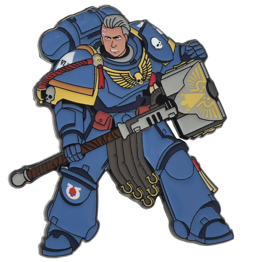 Foam Brain Mystery Loot: 40K Enamel Pins - Ultramarines vs Tyranids